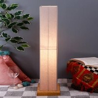 Jacques Grey Cotton Shade Floor Lamp