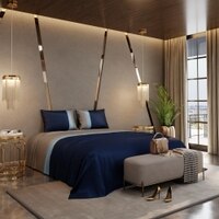 Stoa Paris 300TC UltrSatin Super King Bedsheet with 2 Pillow Covers Satin Super Mystique Blue Grey