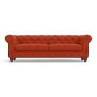Winchester Premium 3 Seater Fabric Sofa in Lava Colour