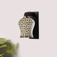 Devansh Solid Wood Electric Wall Light in Brown Colour with Multi Shade Count of 1 Light