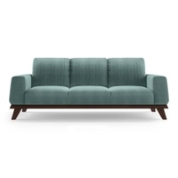 Granada Sofa Set (Colour : Dusty Turquoise Velvet , Seater : 3+2+1)