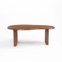 Tiller Solid Wood Coffee Table In Dark Walnut Finish