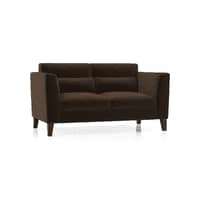 Lewis 2 Seater Fabric Sofa in Dark Earth Colour