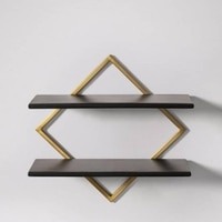 WOODENMOOD Rectangular Wall Rack