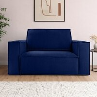 Skult  Pull Out Sofa cum Bed  in Navy Blue Colour
