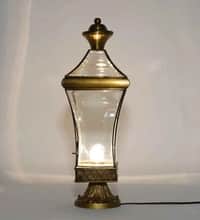 Corte Brass and Glass Outdoor Light