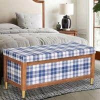 Harper Trunk In Blue Checks