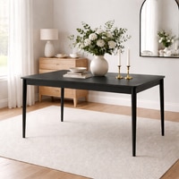Tia Solid Wood Dining Table In Wood Painted Finish