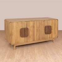 Tuskar Solid Wood Sideboard in White Colour