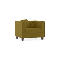 Windsor Premium 1 Seater Fabric Sofa in Olive Green Colour