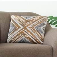 Sabah Olive Grey Melange Cushion Cover 16X16  Inches