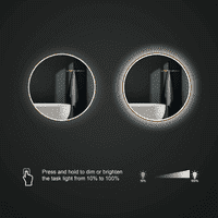 Round LED  Mirror with Lights Dimmable Vanity Mirror