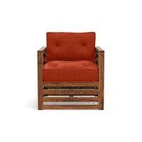Raymond Wooden Sofa - Teak Finish (Lava) (Finish : teak; Custom Set - Sofas : 0001; Standard Set - Sofas : none; Colour : lava; Sofa Material : fabric; Sofa Size : regular; Sofa Type : regular)