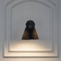 Possio Single Light Wall Fitting with Black Shade