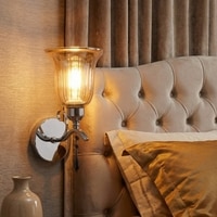 Eliante Modern Wall Lights Mild Steel & Glass Material Gold & Champaign Finish