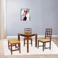 nola solid wood  4 seater Dining table in  Provincial Teak