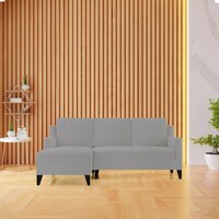 Left Aligned 2 Seater Left Aligned Chaise Light Grey Sofa Cover