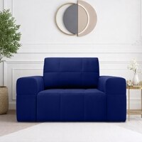 Riyab  Pull Out Sofa cum Bed  in Navy Blue Colour