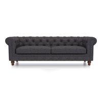 Winchester Essential 3 Seater Fabric Sofa in Steel Colour