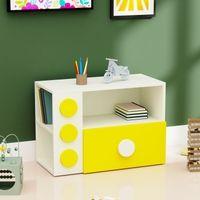 Building Blocks Storage Unit In Yellow Colour
