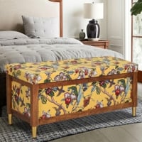 Harper Solid Wood Bench in Provincial Teak Finish