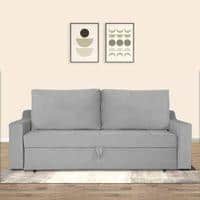 Step 3 Pull Out Sofa Cum Bed In Grey Colour