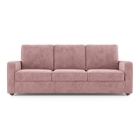 Apollo Compact High Back 3 Seater Fabric Sofa in Desert Rose Colour