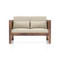 Korai 2 Seater Sofa (Macadamia Brown Hopsack Weave)