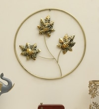 Bay Abstract Metal Wall Decor in Multicolor Set of 1