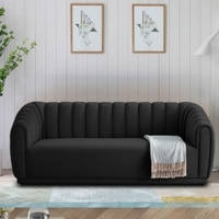 Rosa Fabric Sofa (Black)