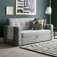 Hajel 3 Pull Out Sofa Cum Bed In Grey Colour