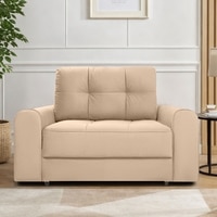 Calliro  Pull Out Sofa cum Bed  in Cream Colour