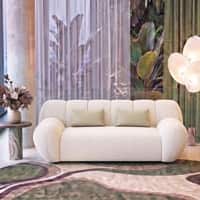 Cannoli 2 seater Fabric Sofa in Pearl Cloud