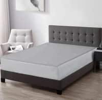 Springtek Waterproof Mattress Protector Premium Cotton Mattress Bed  Cover72x72 in Grey