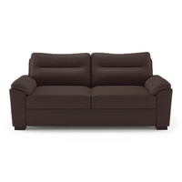 Adelaide 3 Seater Leatherette Sofa in Chocolate Colour