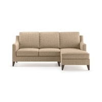 Abbey Sectional Sofa (Colour : Sandshell Beige, Cushion : Hard, Seater : Right Aligned 2 Seater + Right Aligned Chaise)