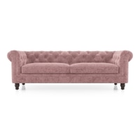 Winchester Essential 3 Seater Fabric Sofa In Desert Rose Colour