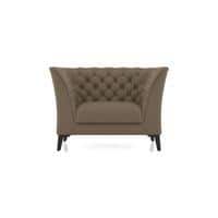 Weston 1 Seater Premium Italian Leather Sofa In Dark Truffle