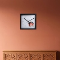 Aries Zodiac Wooden Wall Clock with Bold Minimal Art Dial