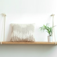 Wave Pale Whisper Natural Cushion Cover 16X16  Inches