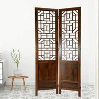 Lee Solid Wood 4 Panel Room Divider