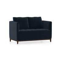 Florence Compact Sofa Set (Colour: Sea Port Blue Velvet, Seater: 2+1+1)