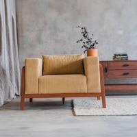 Joy Multicolor One Seater Sofa in Multicolor Finish