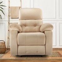 Avion Fabric One Seater Motorized Recliner in Beige Colour