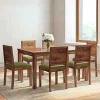 Floyd 6 Seater Dining Table Glass Top With Set Of 6 Oribi Dining Chairs