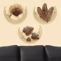 W-Greenfield Abstract Metal Wall Decor in Multicolor Set of 3