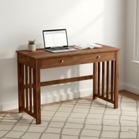 Louisville Sheesham Wood Study Computer Table In Provisional Teak Finish