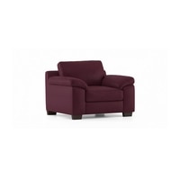 Esquel 1 Seater Leatherette Sofa in Burgundy Colour