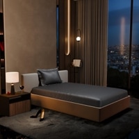 Stoa Paris 300TC UltrSatin Single Bedsheet Set Satin Single Twilight Embrace