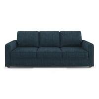Apollo Sofa Set (Colour : Indigo Blue, Cushion : Hard, Back Type : Regular, Seater : 3+1+1)